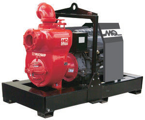 MultiQuip MQ600H 6" Trash Pump, Skid Mount