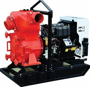 MultiQuip MQ62TKS 6" Trash Pump, Skid Mount