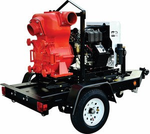 MultiQuip MQ62TKT 6" Trash Pump on Trailer