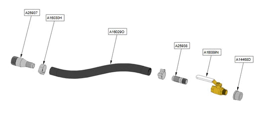 Priming Chamber Suction Hose with Isolation Valve