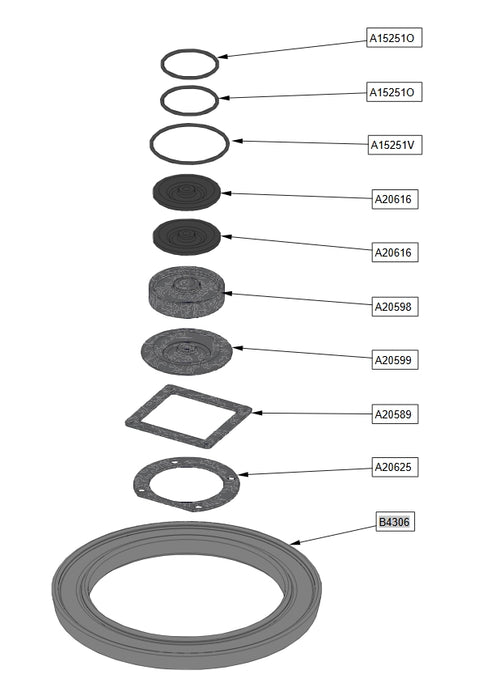 Cornell Vacuum Pump Rubber Kit (Elastomer Kit)