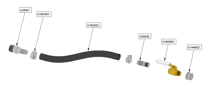 Priming Chamber Suction Hose with Isolation Valve