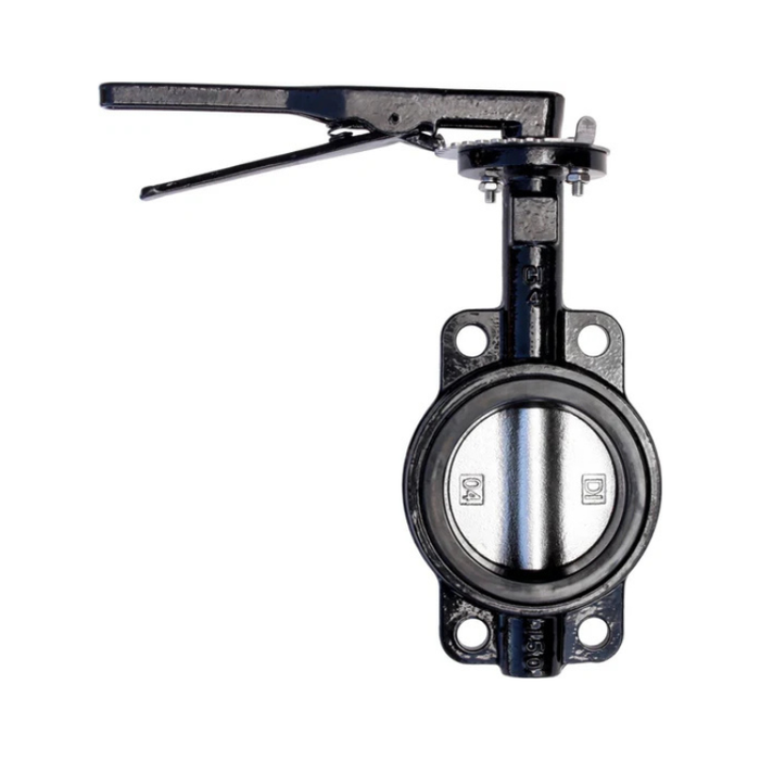 4" Cast Iron Butterfly Valve Wafer Style