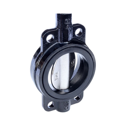 4" Cast Iron Butterfly Valve Wafer Style