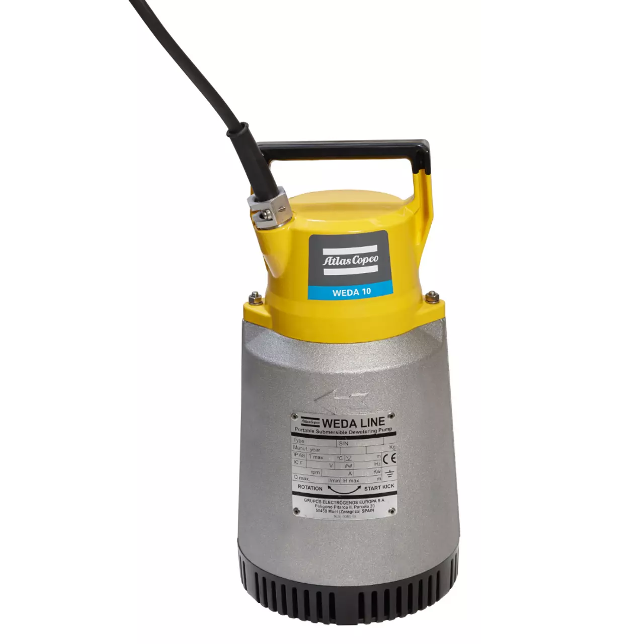 Atlas Copco WEDA Submersible Drainage Pumps