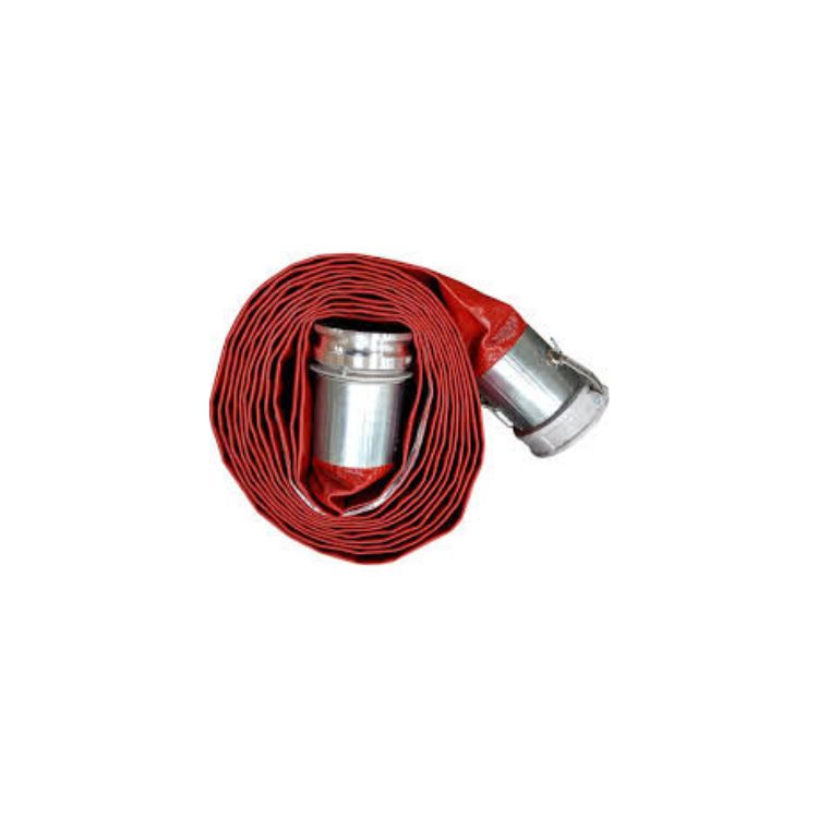 2" X 50' Red PVC Layflat Hose