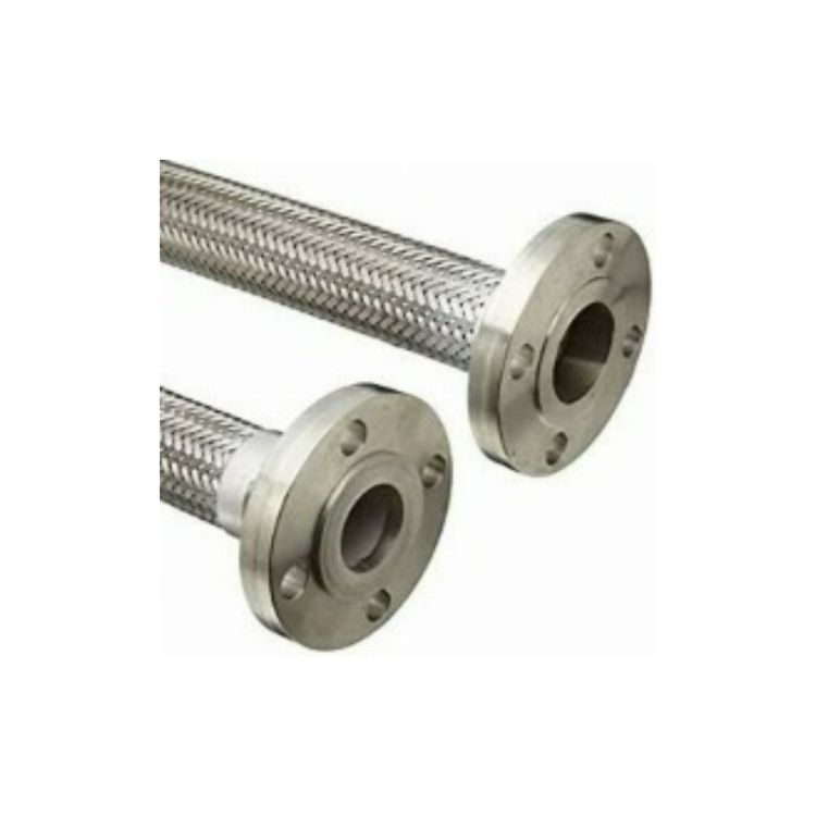 2X20 Stainless Steel Double Braided Fixed X Floating Flange 316