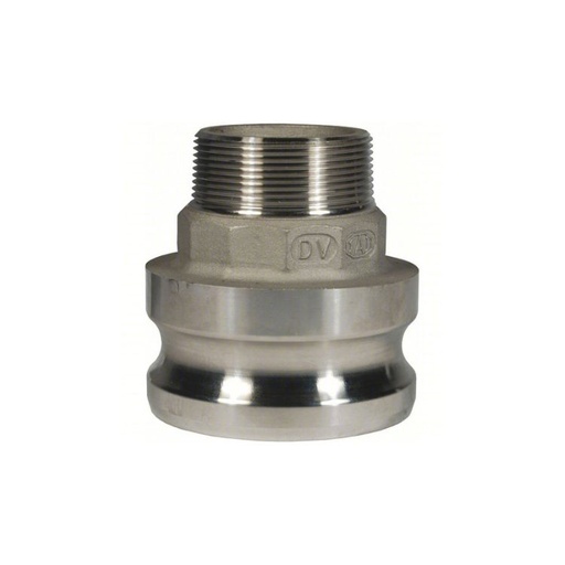 [2MPTXMCAMAL-RPP] 2" Male Camlock X Male NPT Aluminum